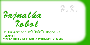 hajnalka kobol business card